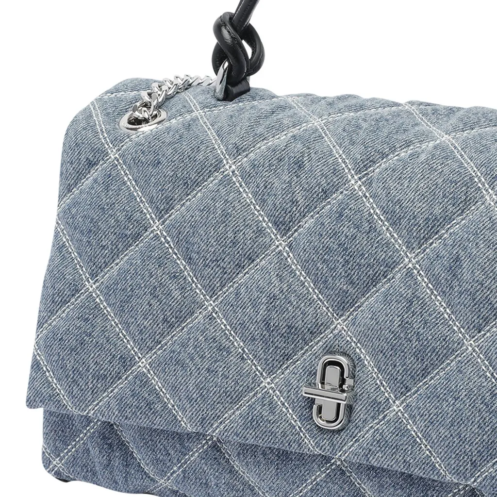 Quilted Denim Shoulder Bag