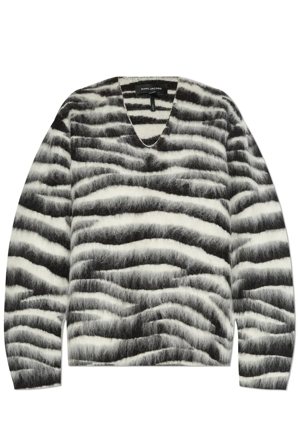 Striped Mohair-Blend Sweater