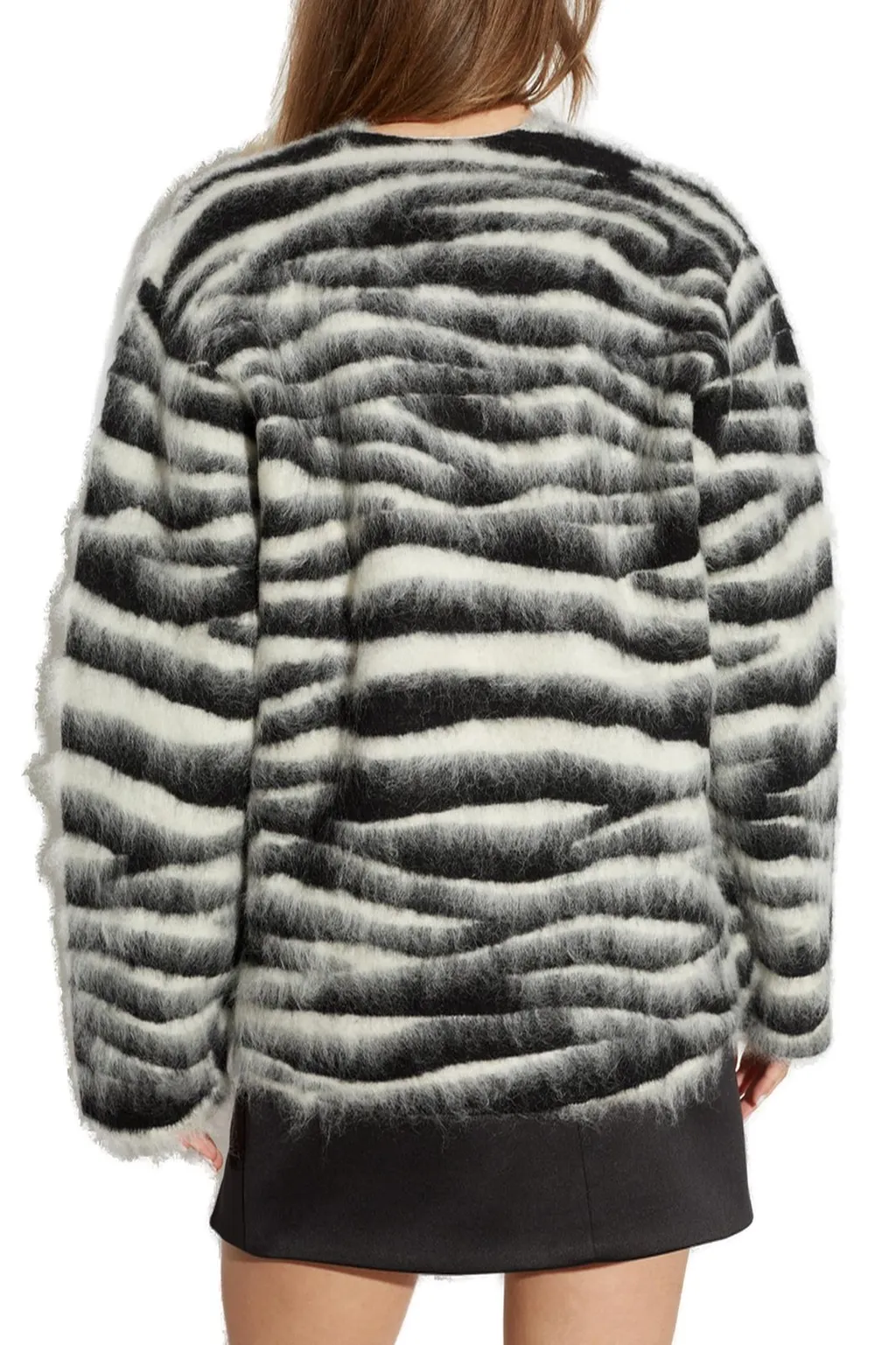 Striped Mohair-Blend Sweater