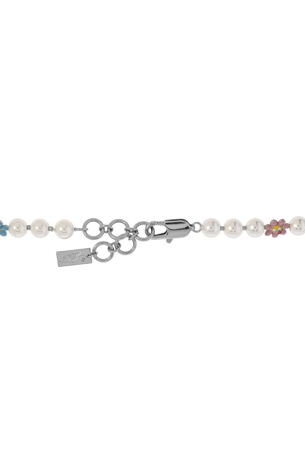 Pearl Necklace With Butterfly Pendant