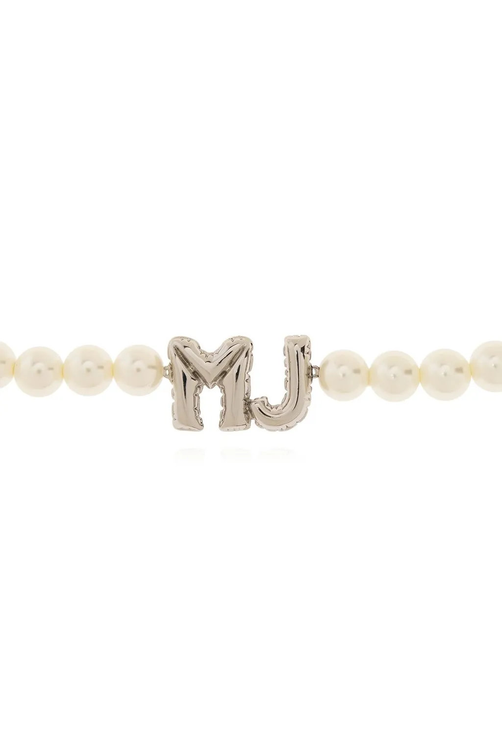 Pearl Necklace With Mj Charms