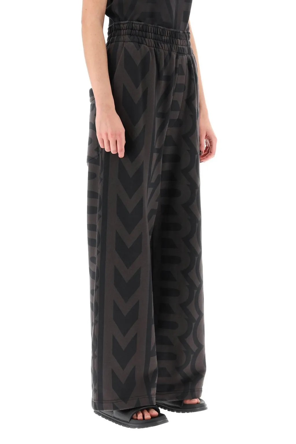 Logo Print Wide Leg Pants