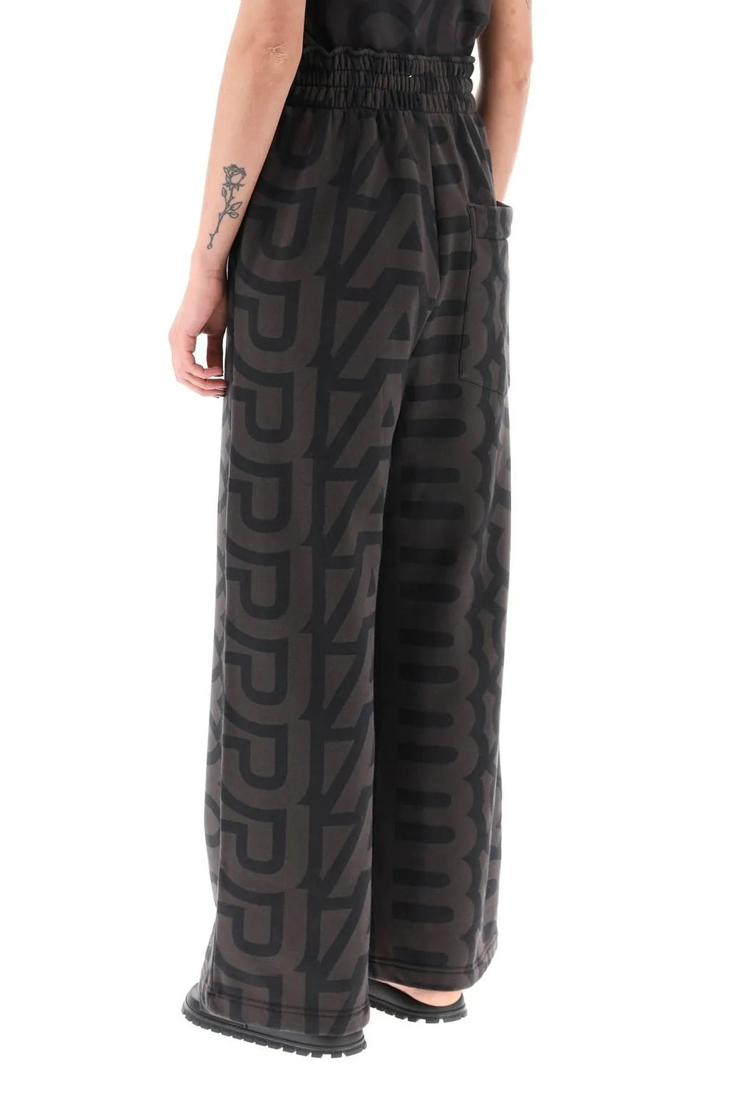 Logo Print Wide Leg Pants