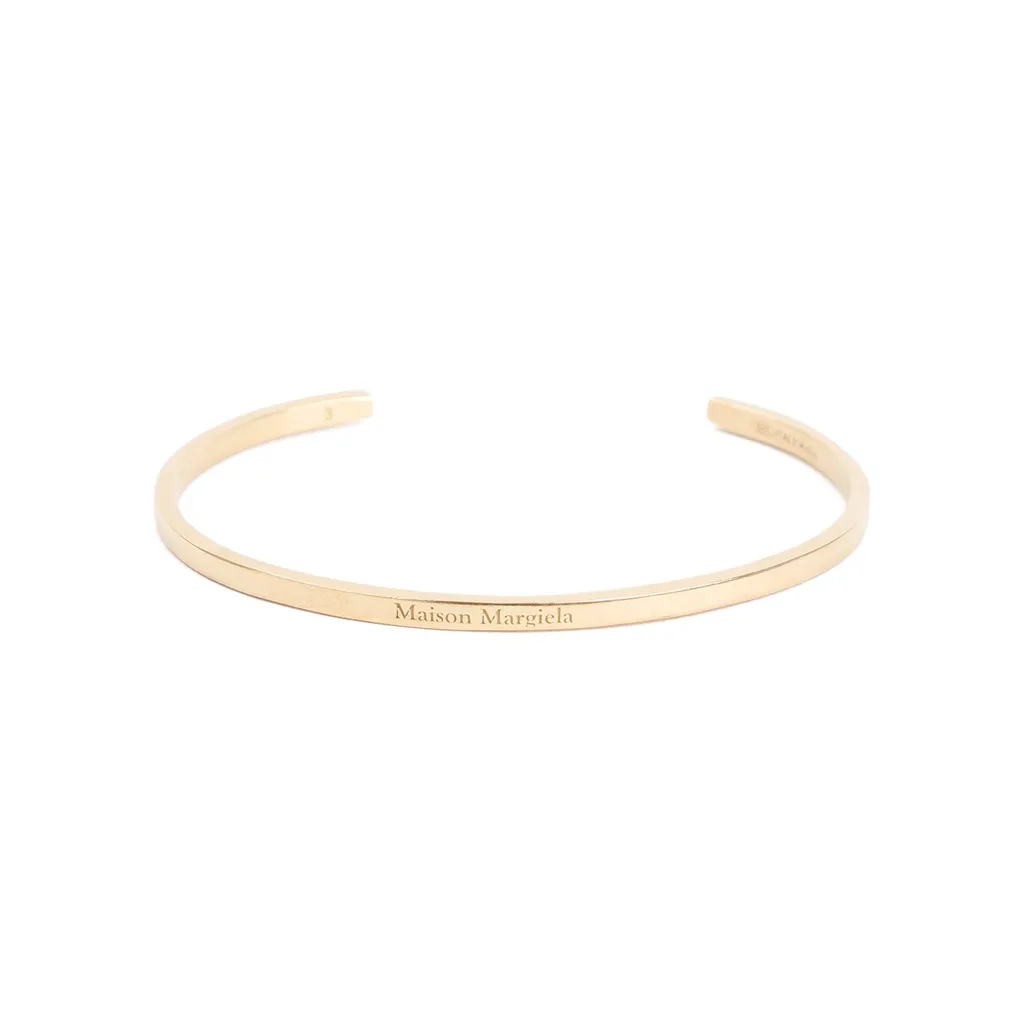 Logo Engraved Cuff Bracelet