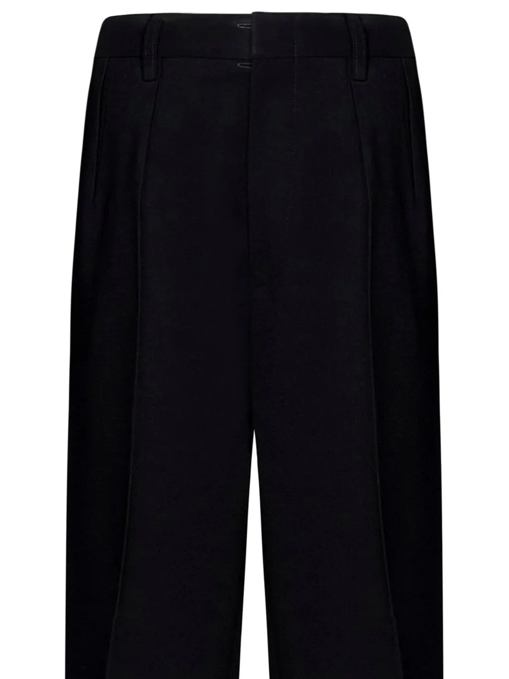 High-Waisted Pleated Trousers