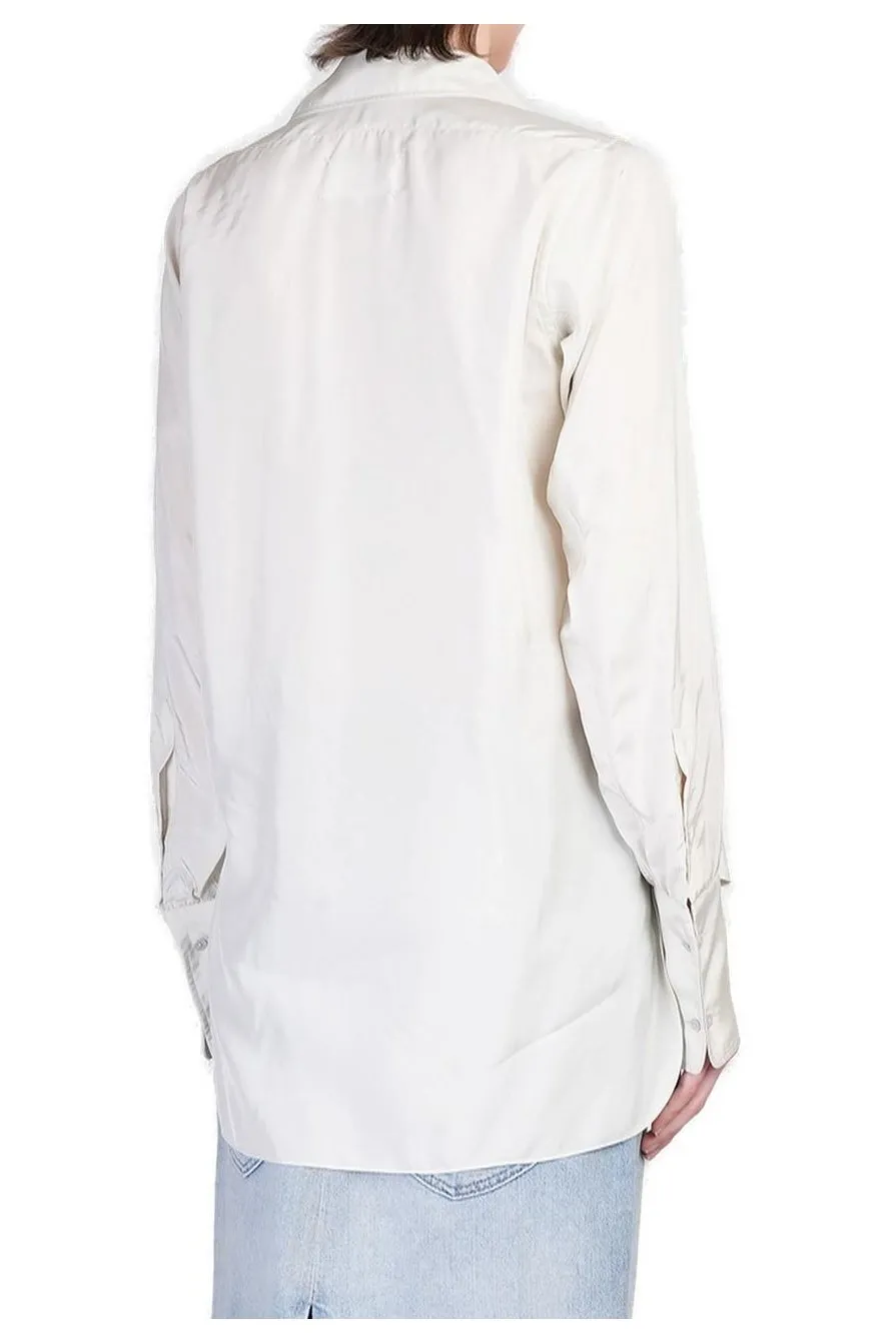 Asymmetric Hem Shirt