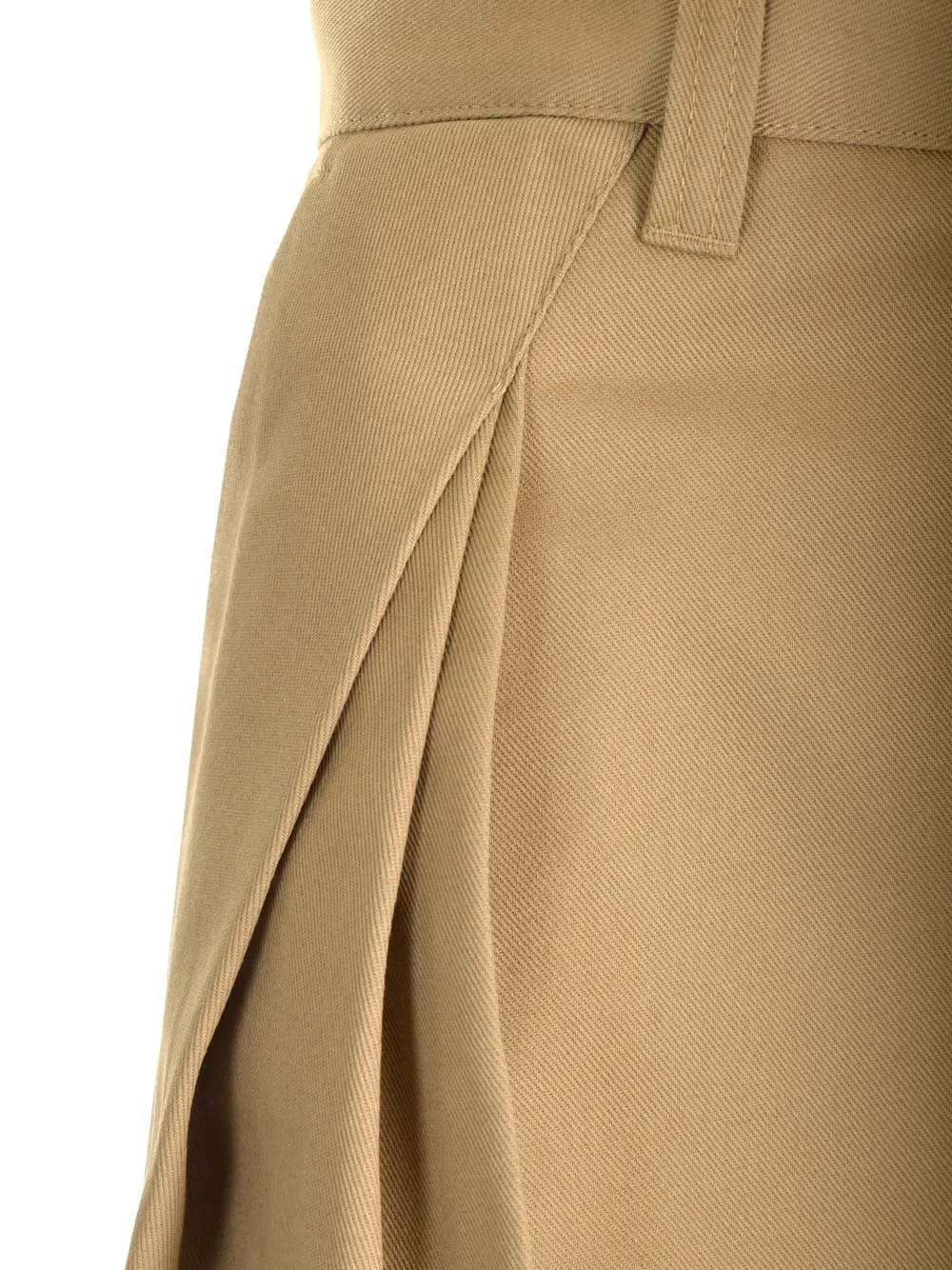 Pleated Wide-Leg Trousers