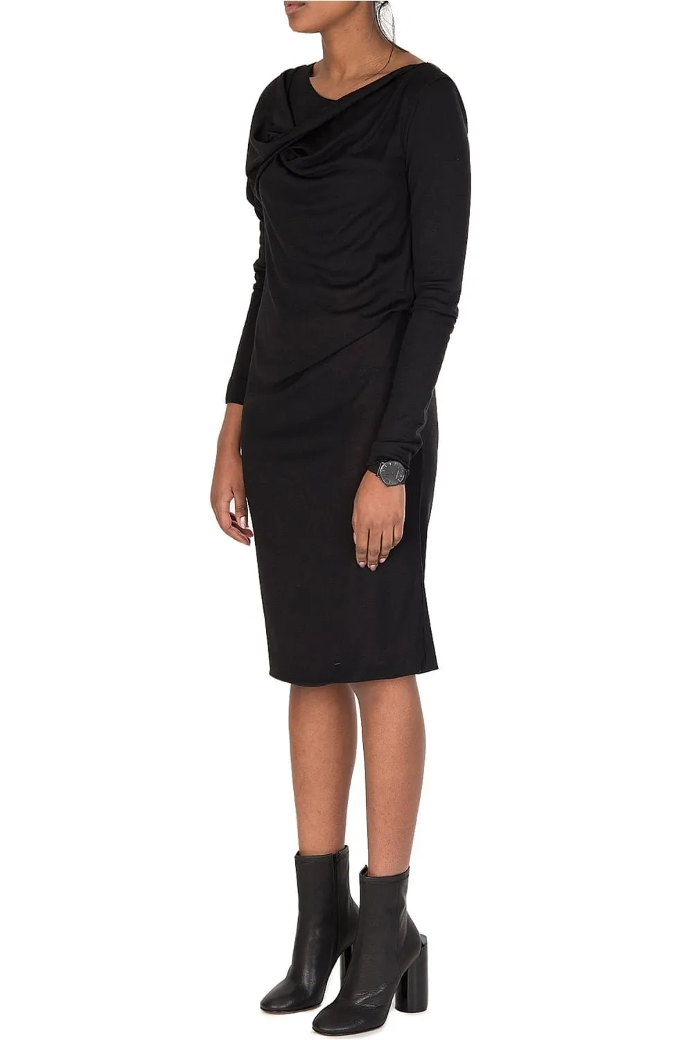Draped Midi Dress