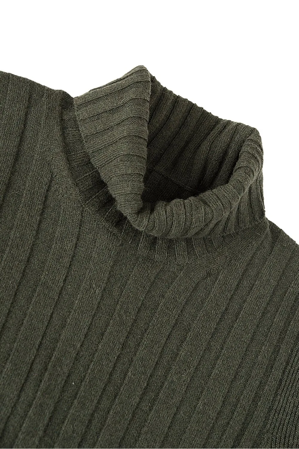 Ribbed Turtleneck Sweater