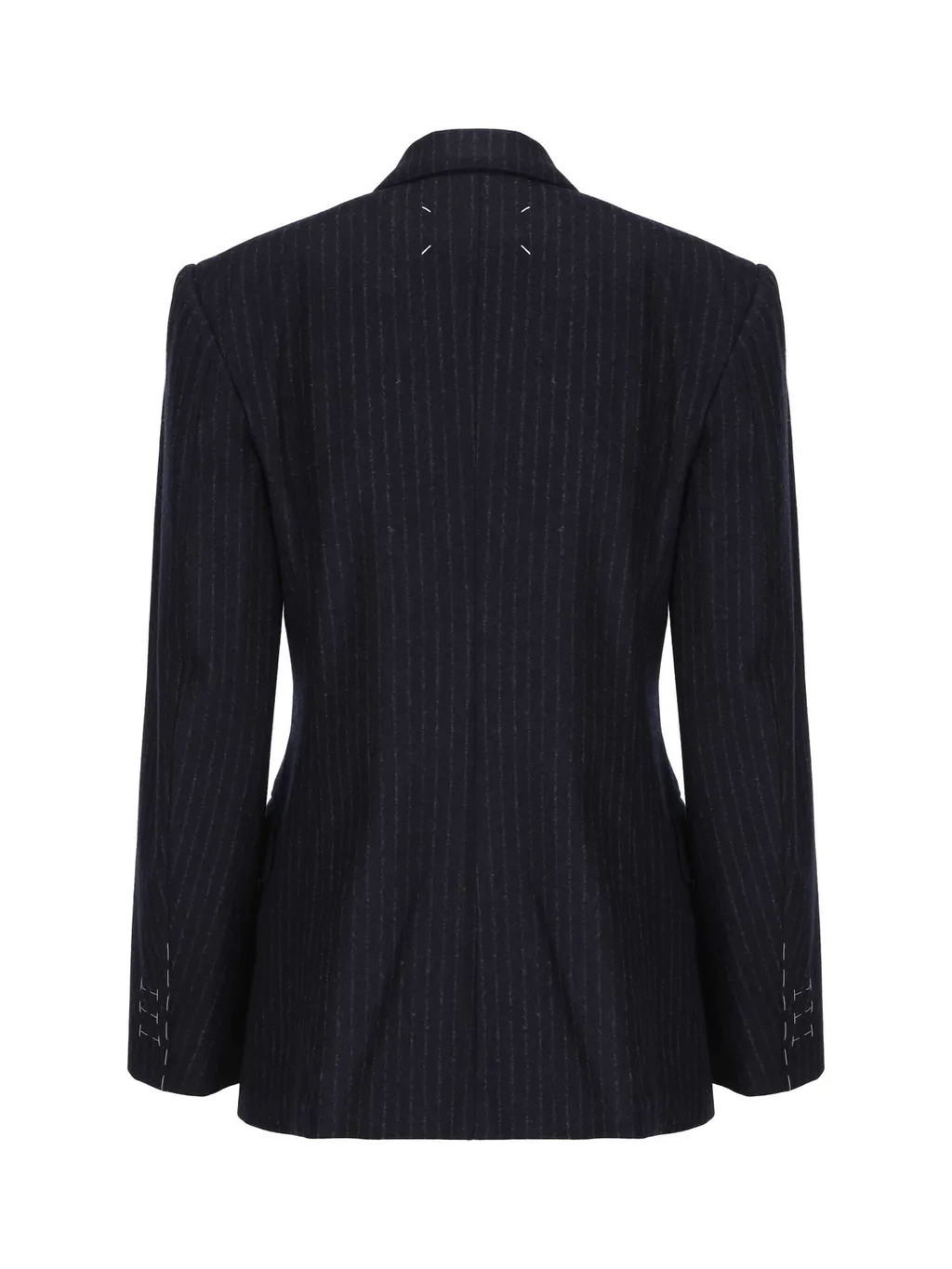 Double-Breasted Pinstripe Blazer