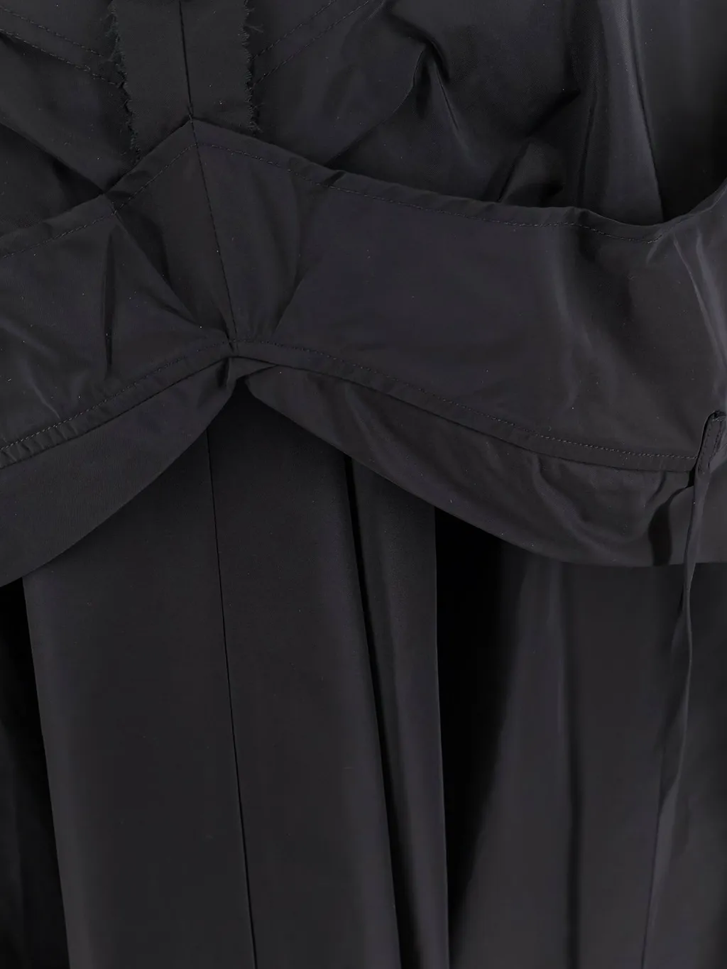 High-Waisted Pleated Skirt With Bow Detail