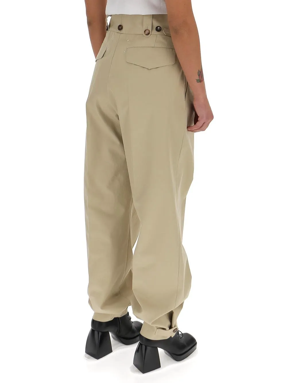 High-Waisted Cargo Pants