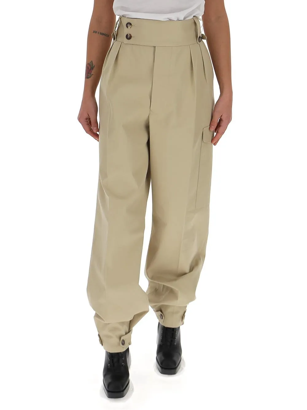 High-Waisted Cargo Pants