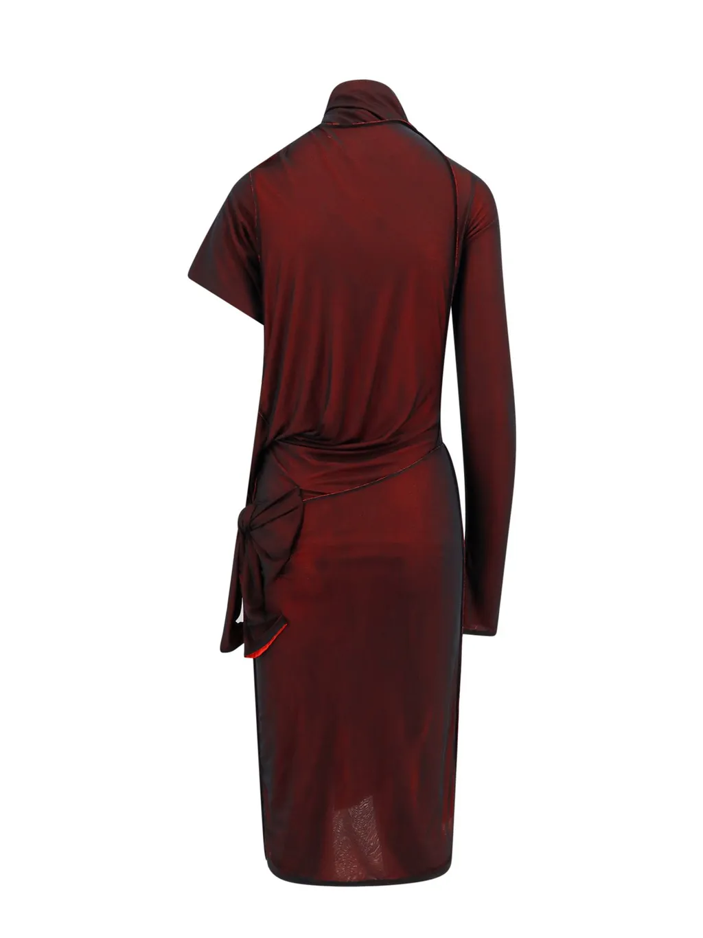 Asymmetrical Turtleneck Dress