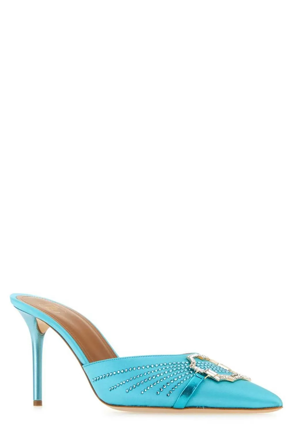 Mules With Crystal Embellishment