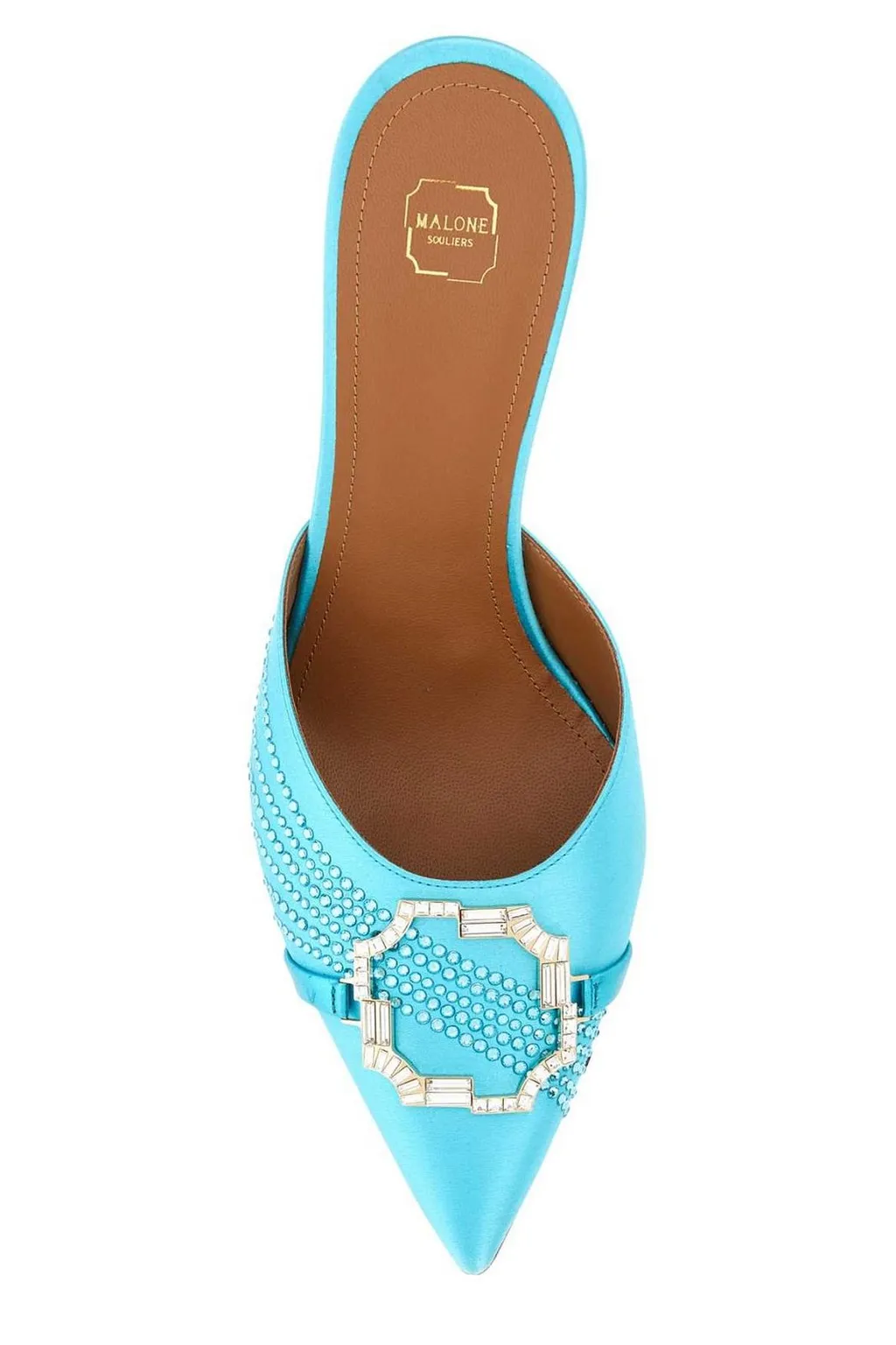 Mules With Crystal Embellishment