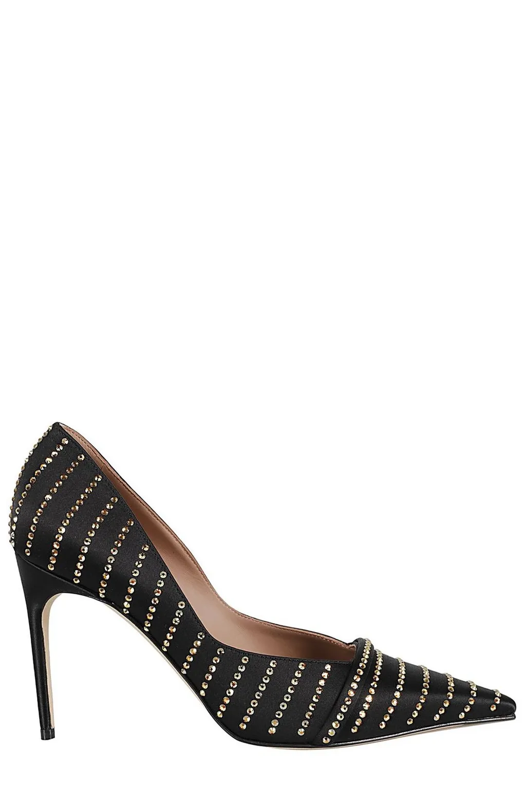 Pointed-Toe Pumps With Stud Embellishments