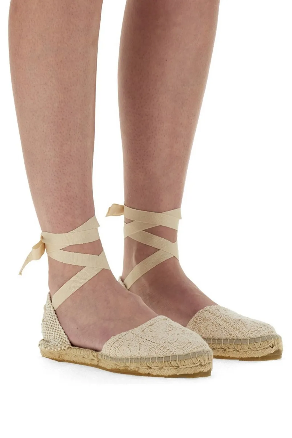 Espadrilles With Ankle Tie