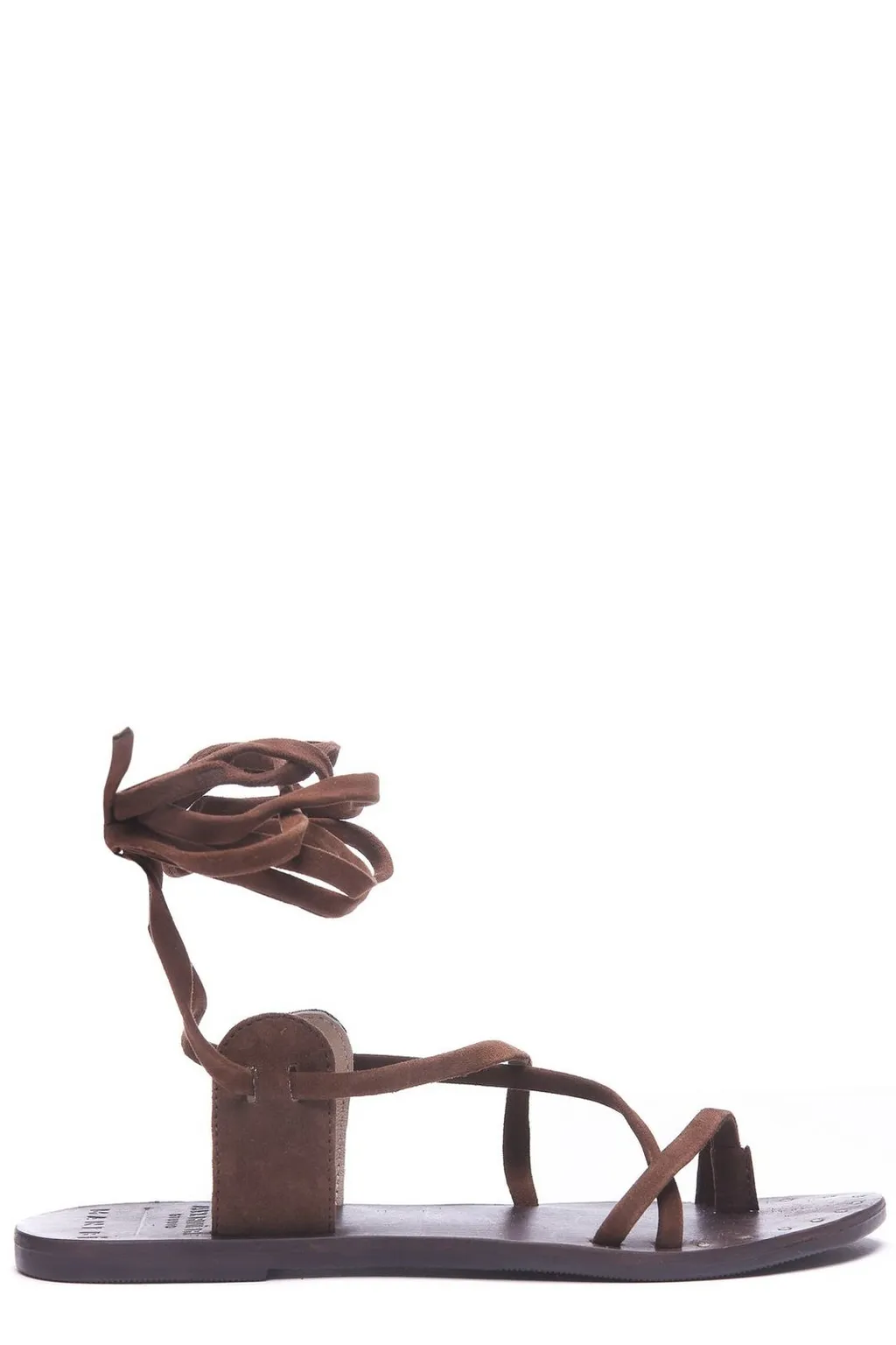 Leather Lace-Up Sandals