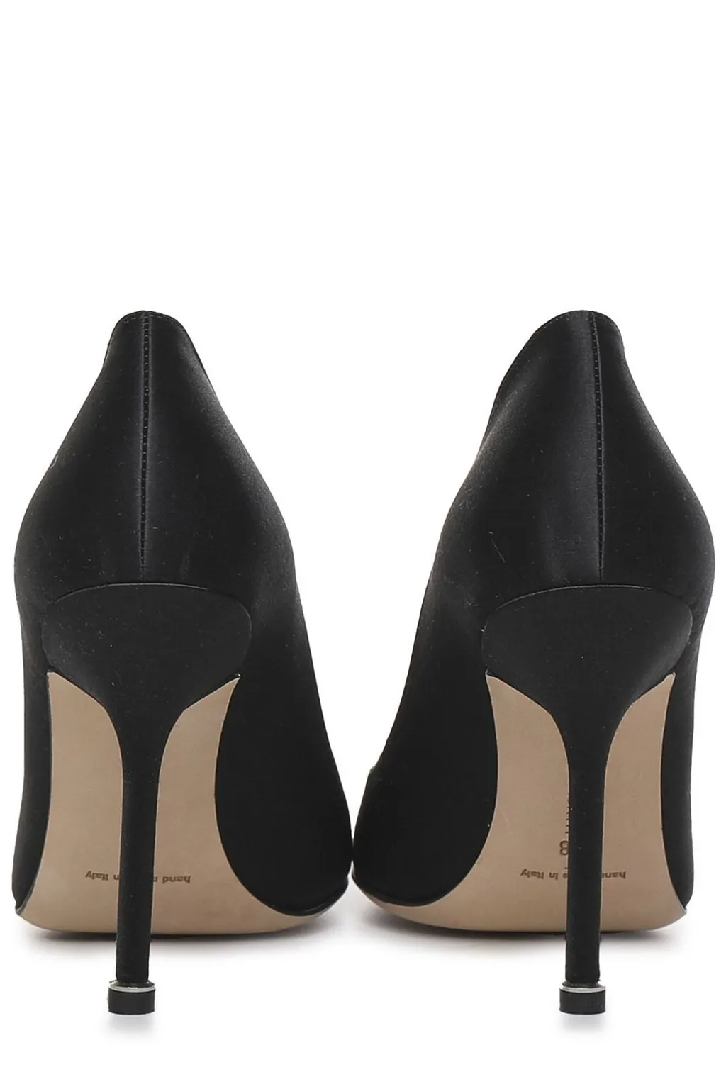 Pointed-Toe Pumps With Crystal Buckle