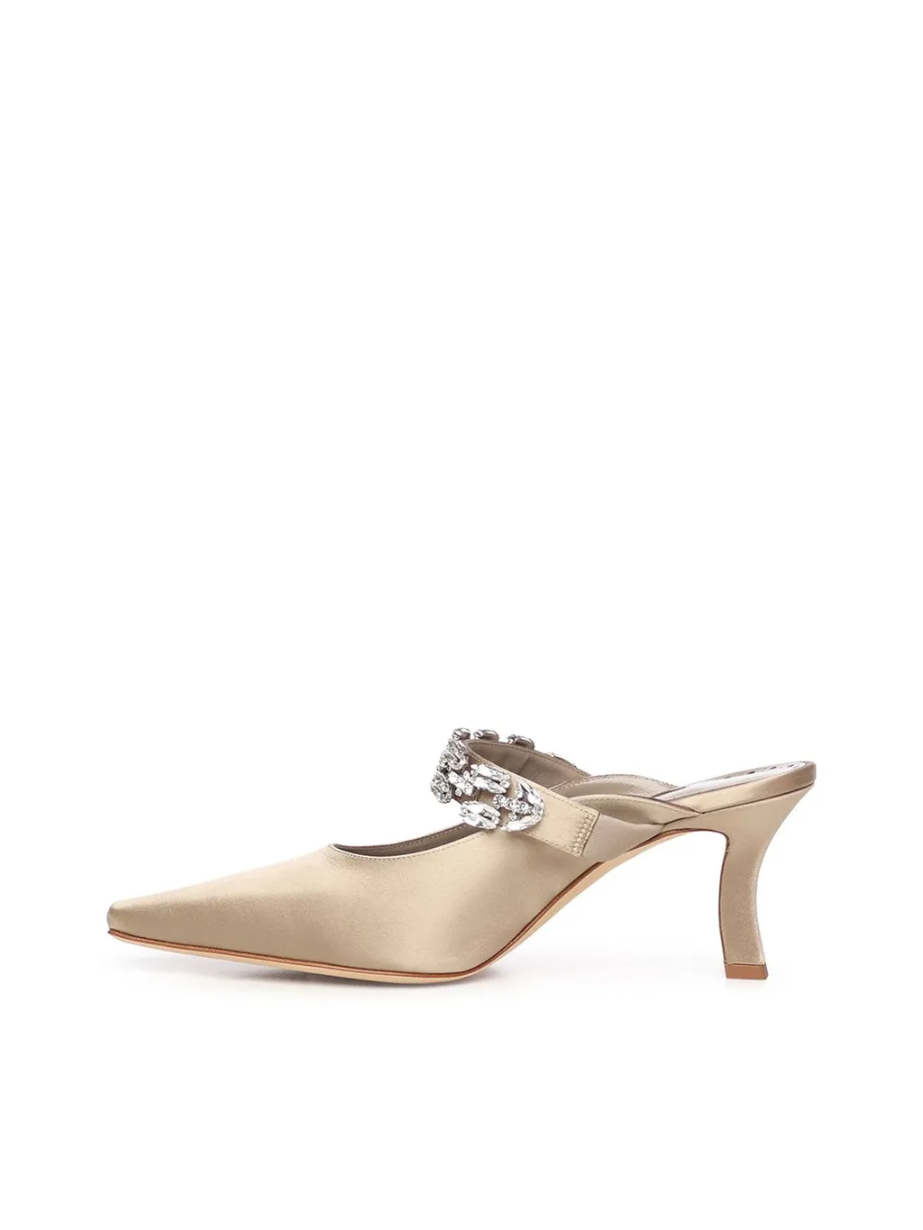 Mules With Crystal Embellishment