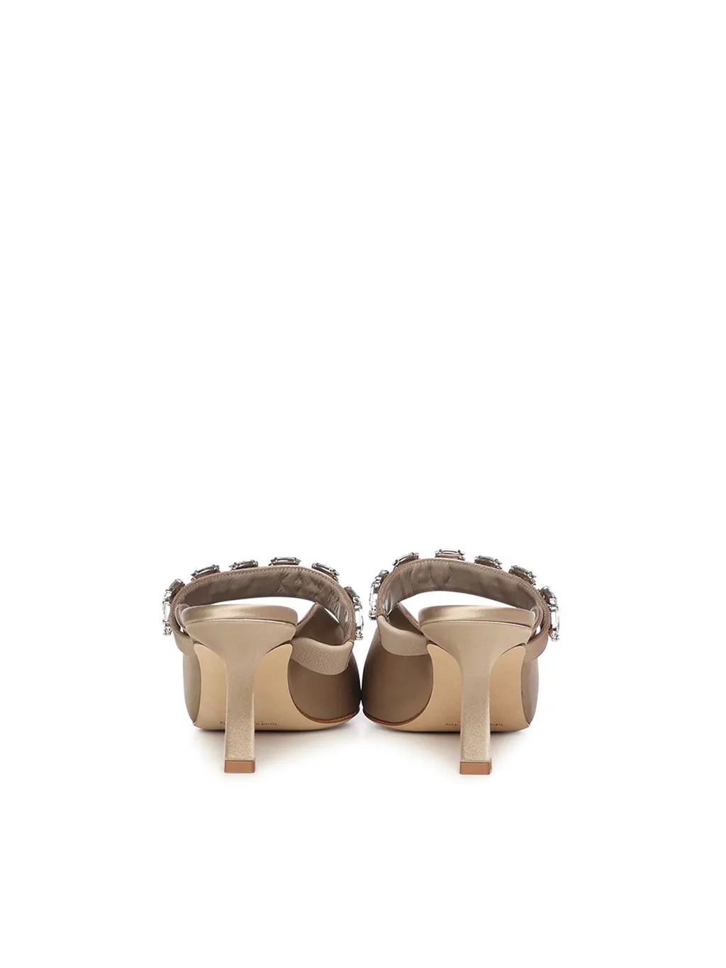 Mules With Crystal Embellishment
