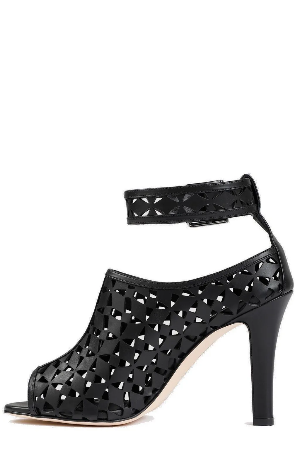 Ankle Strap Peep-Toe Booties