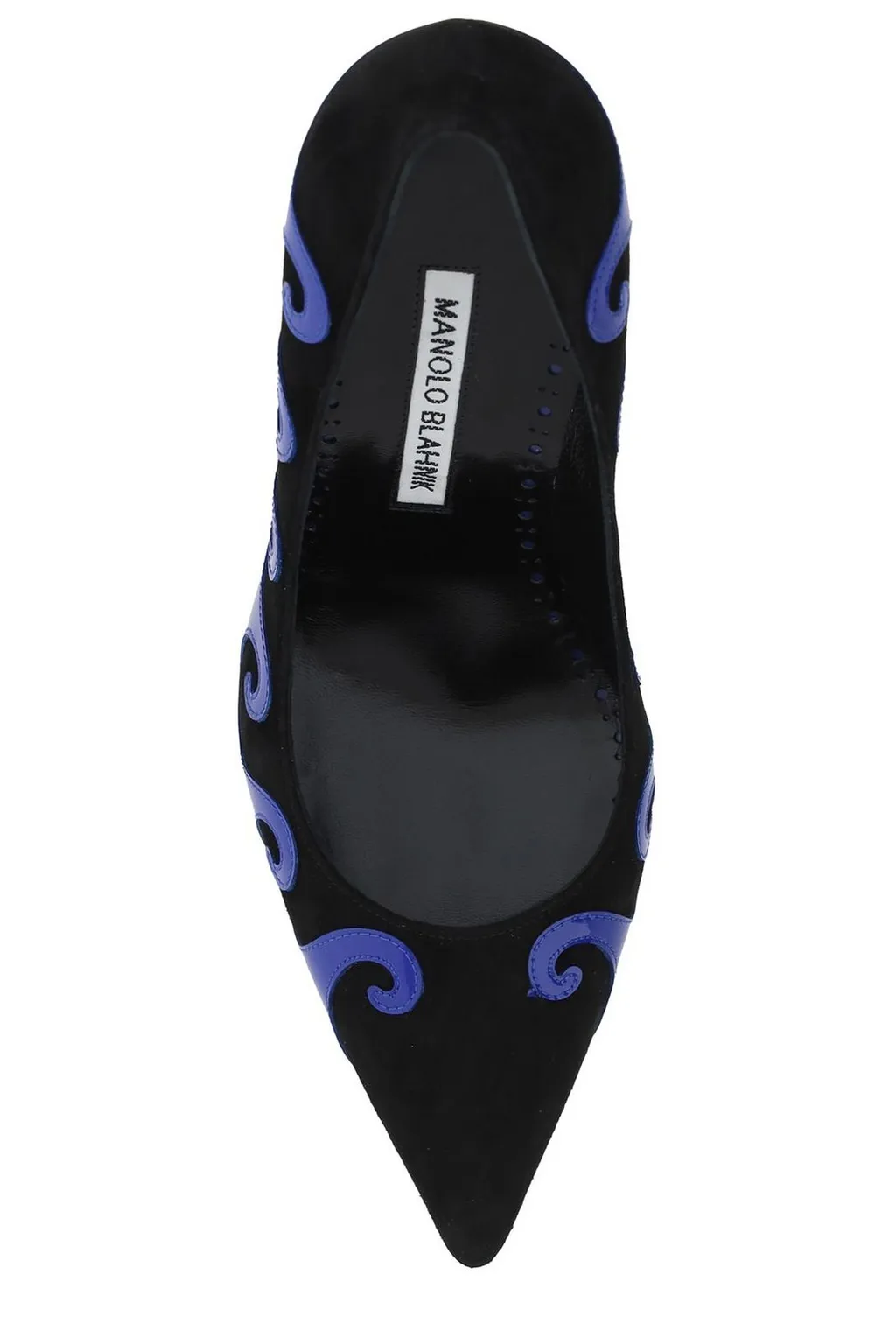 Pointed-Toe Pumps With Wave Motif