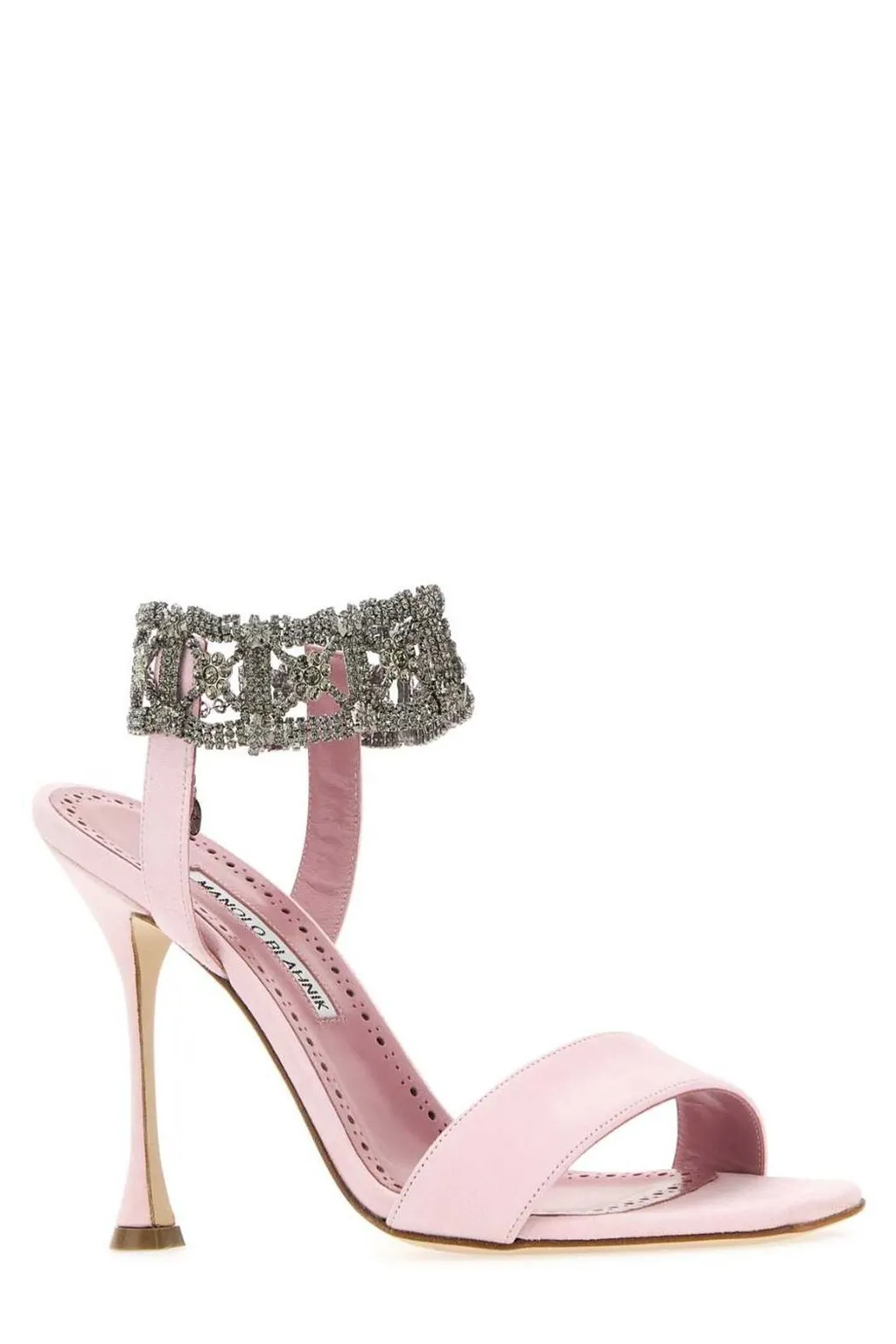 Sandals With Crystal Ankle Strap