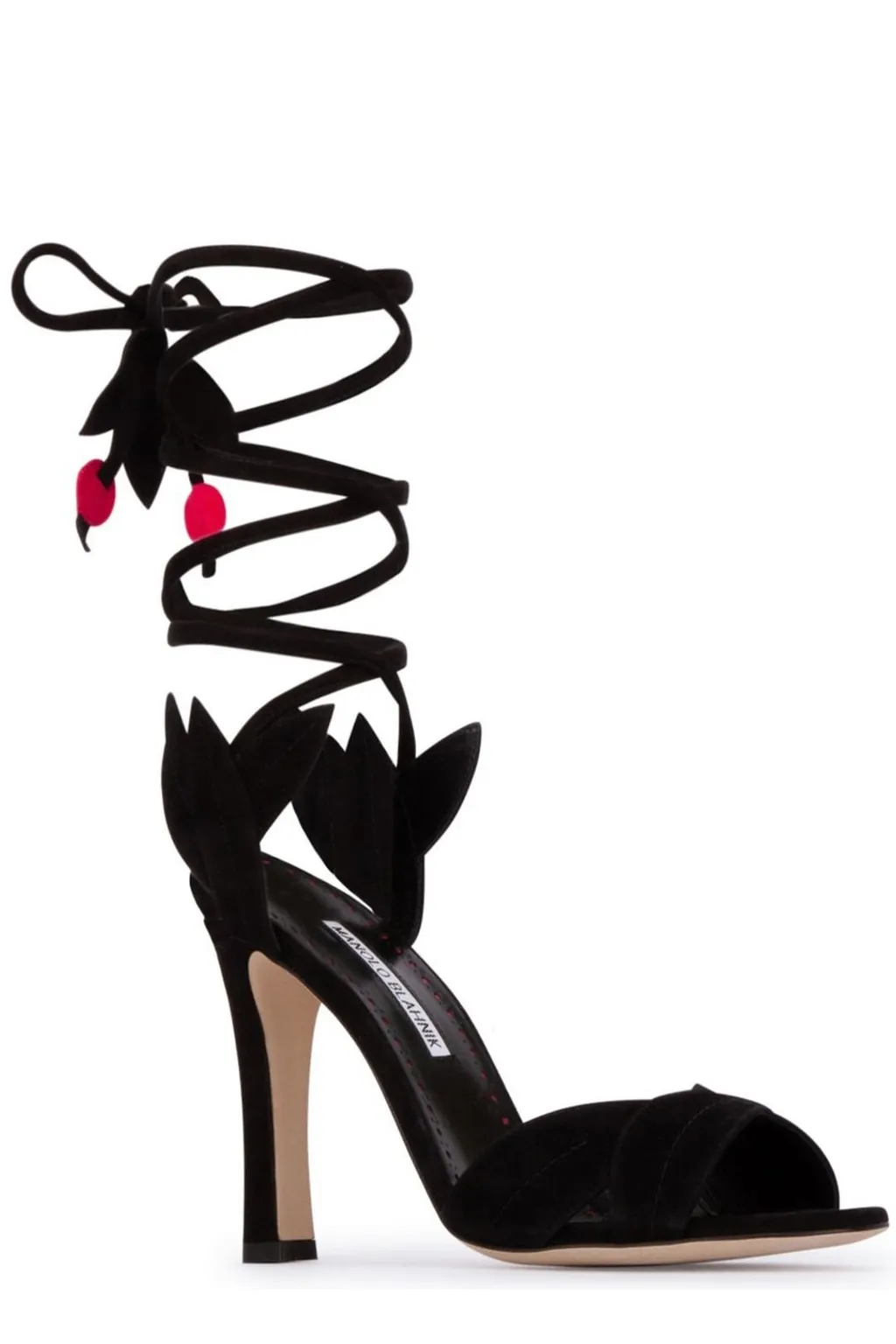Lotus Flower Lace-Up Sandals