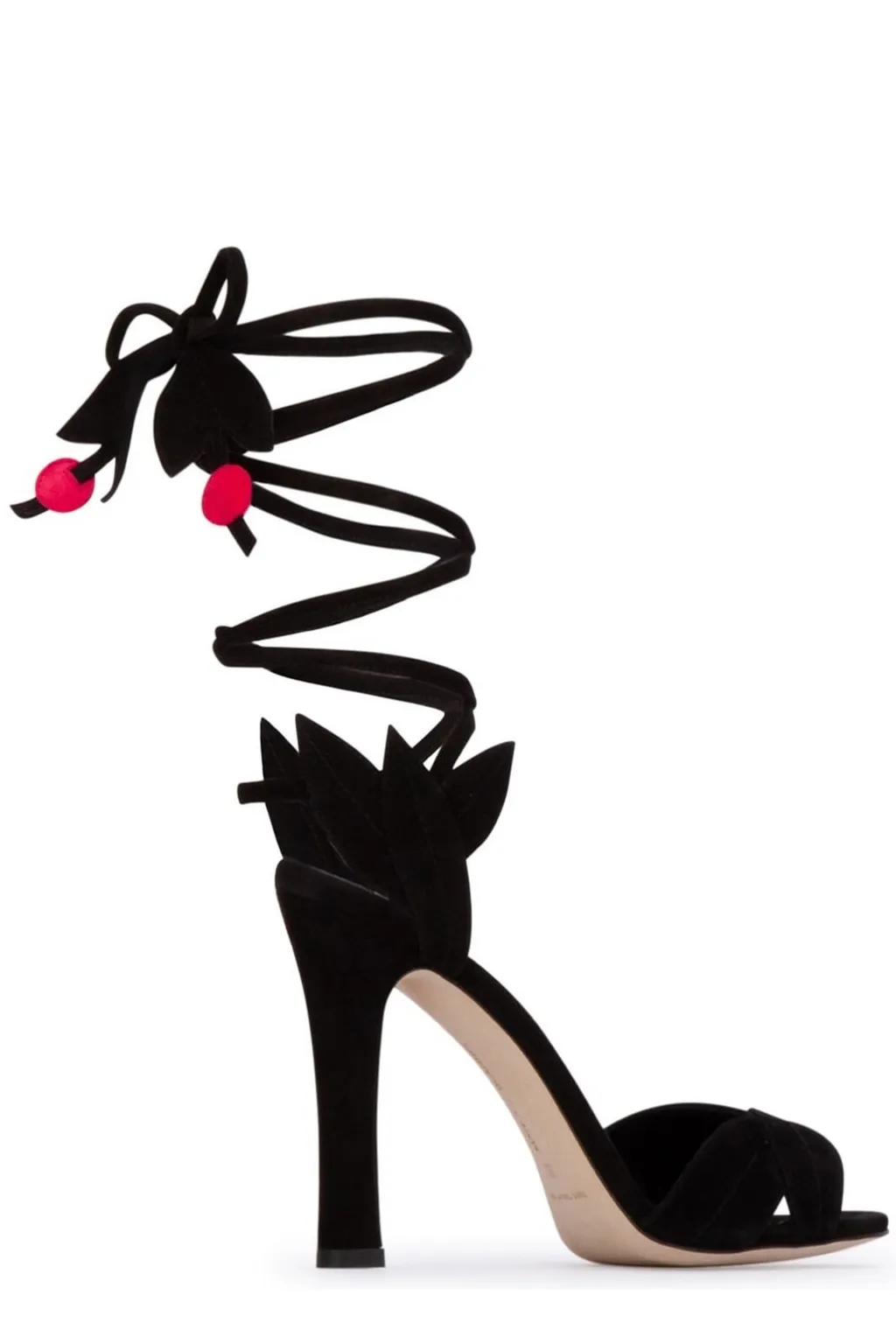 Lotus Flower Lace-Up Sandals