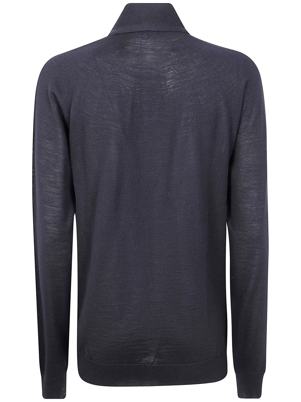 Long-Sleeved Sweater With Tie Neck
