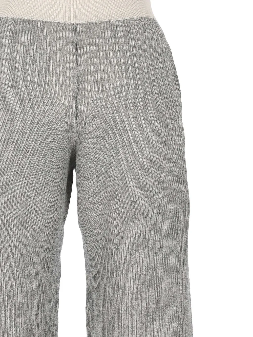 Ribbed Knit Wide Leg Pants