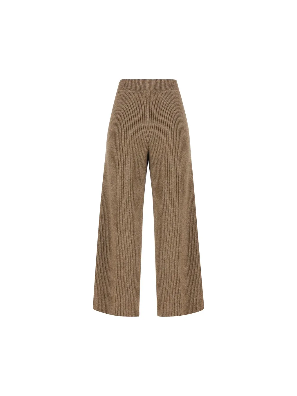 Ribbed Wide-Leg Pants