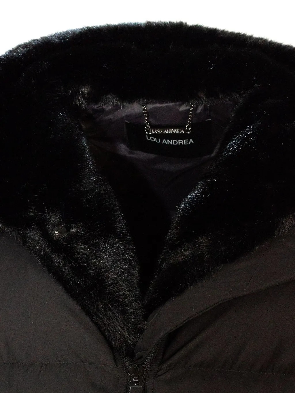 Puffer Vest With Fur Trim