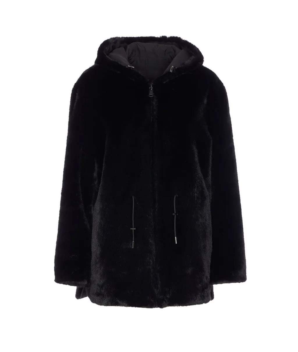 Parka With Hood And Faux Fur Lining