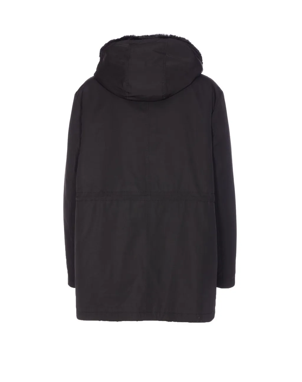Parka With Hood And Faux Fur Lining