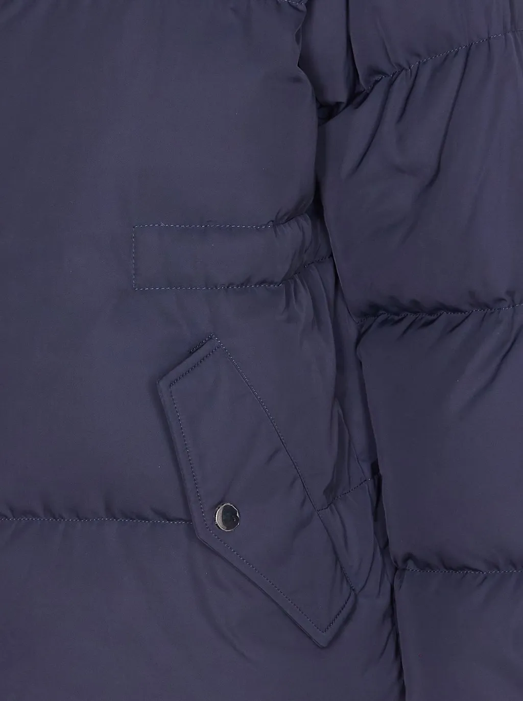 Down Puffer Jacket With Fur Hood