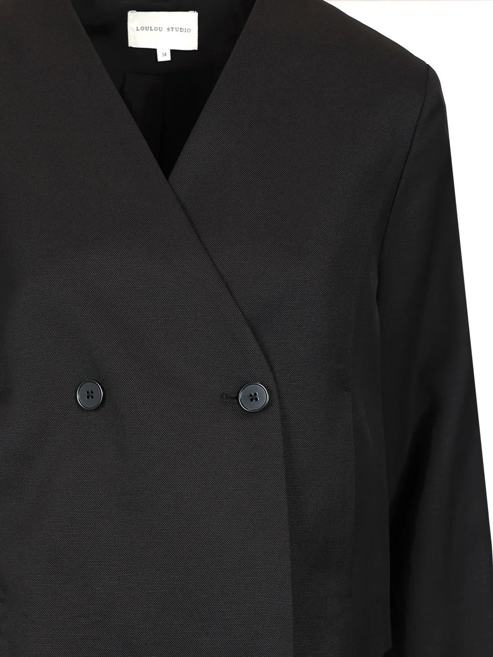 Cropped Double-Breasted Blazer