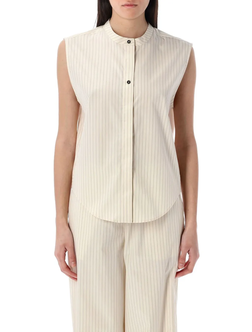 Sleeveless Striped Shirt