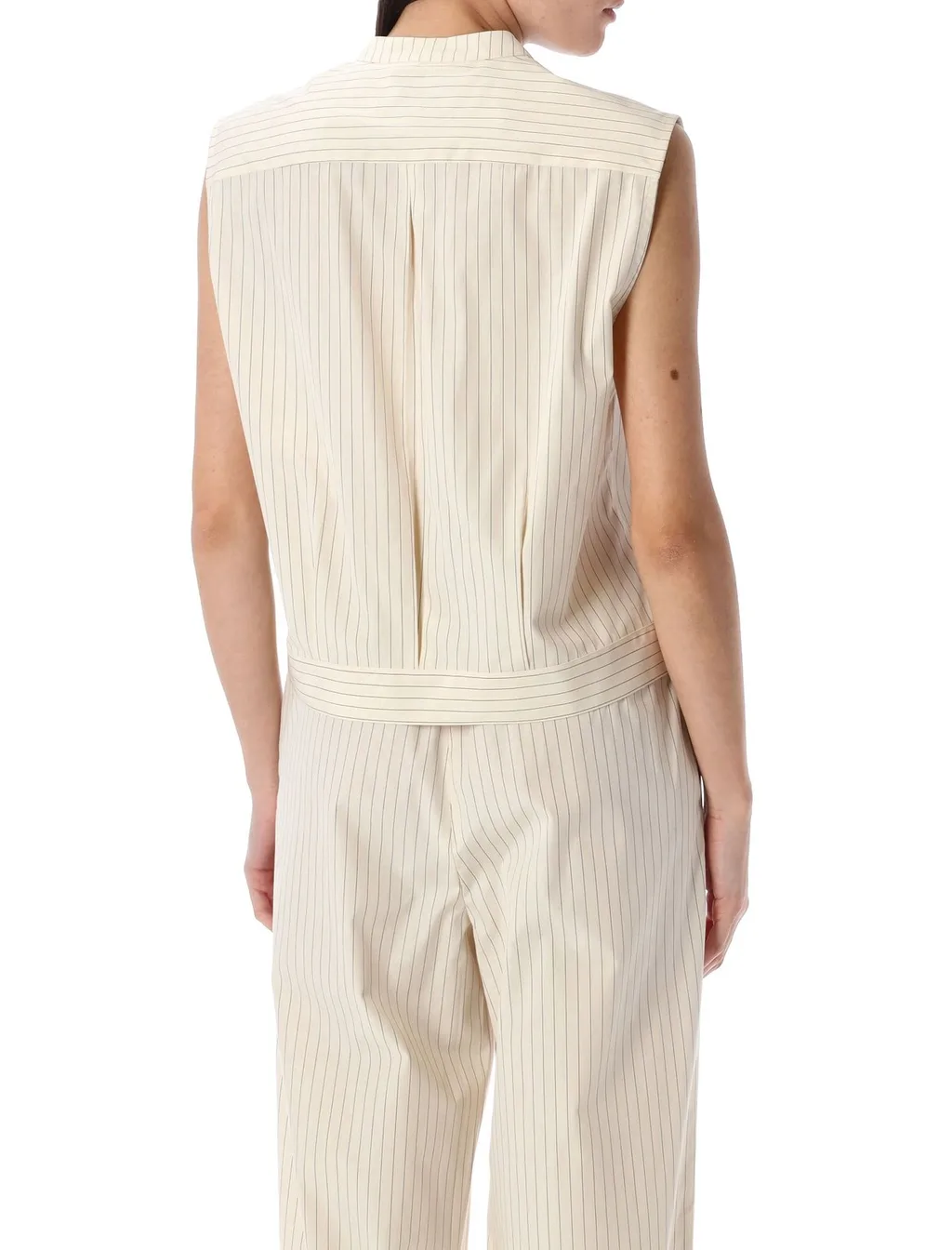 Sleeveless Striped Shirt