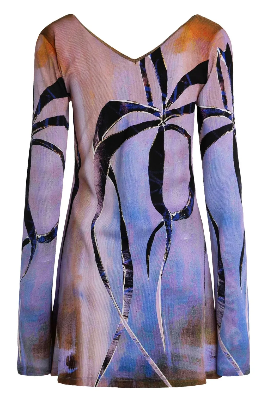 Long Sleeve V-Neck Dress