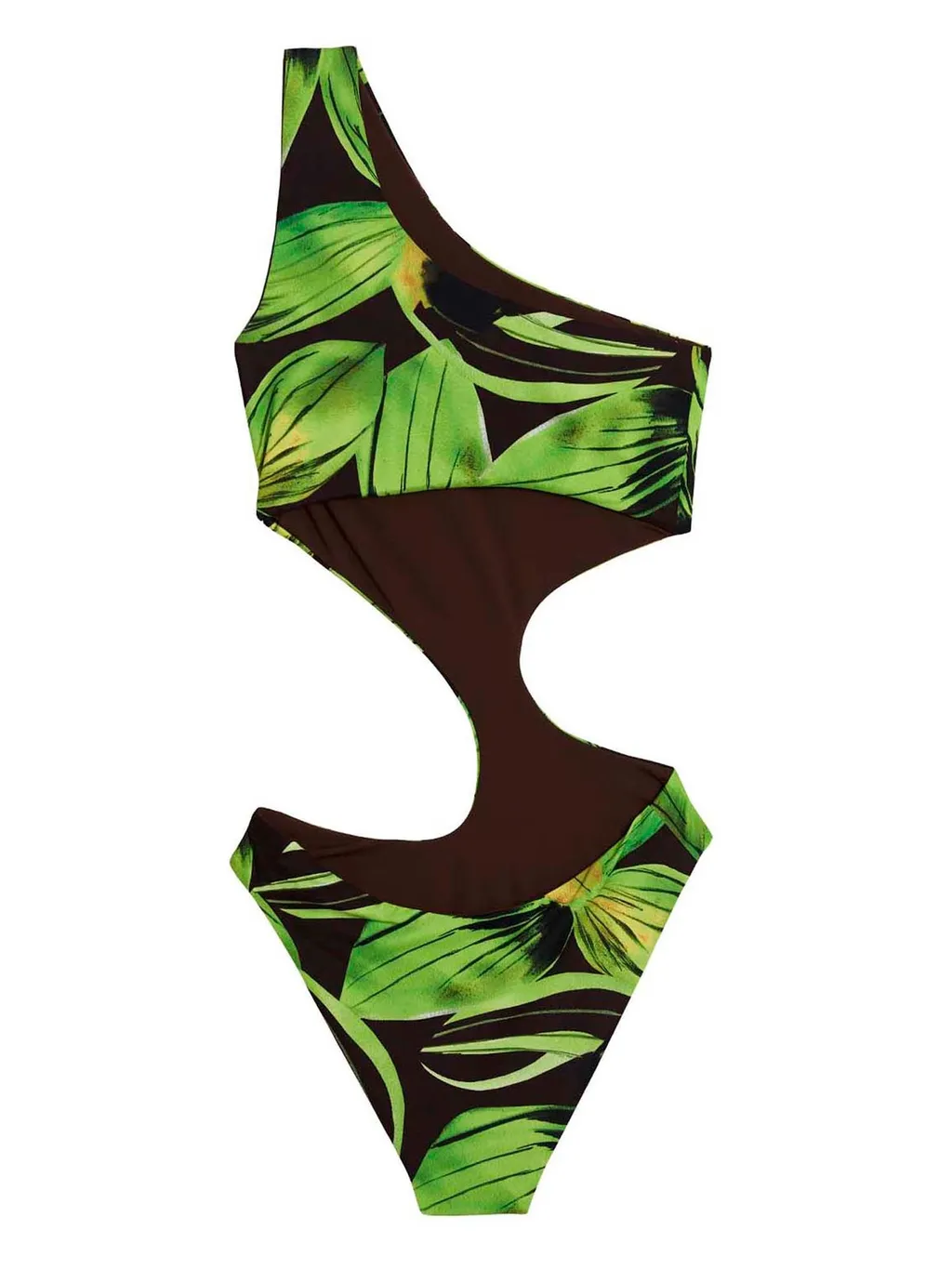 One-Shoulder Cutout Swimsuit