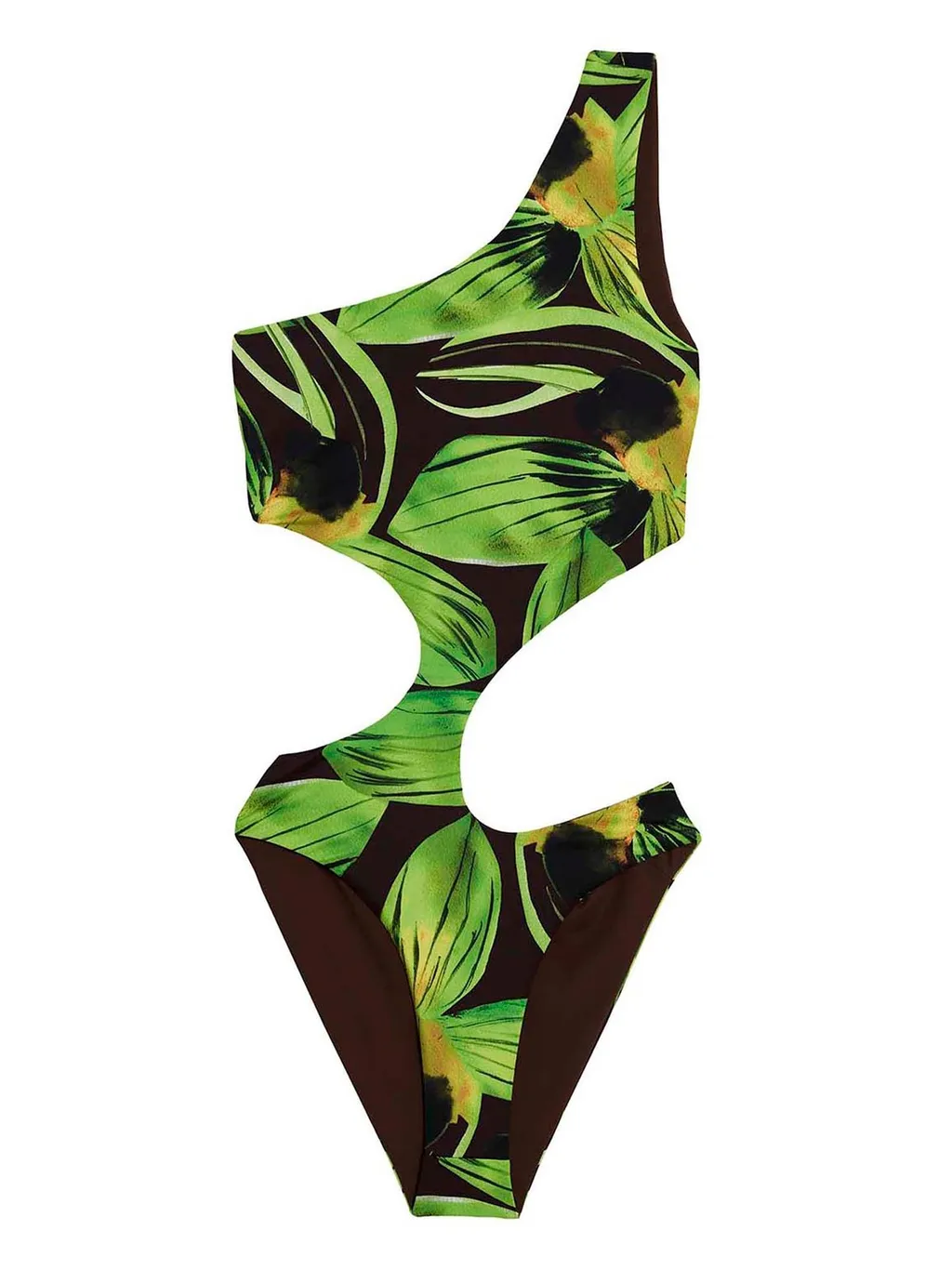 One-Shoulder Cutout Swimsuit