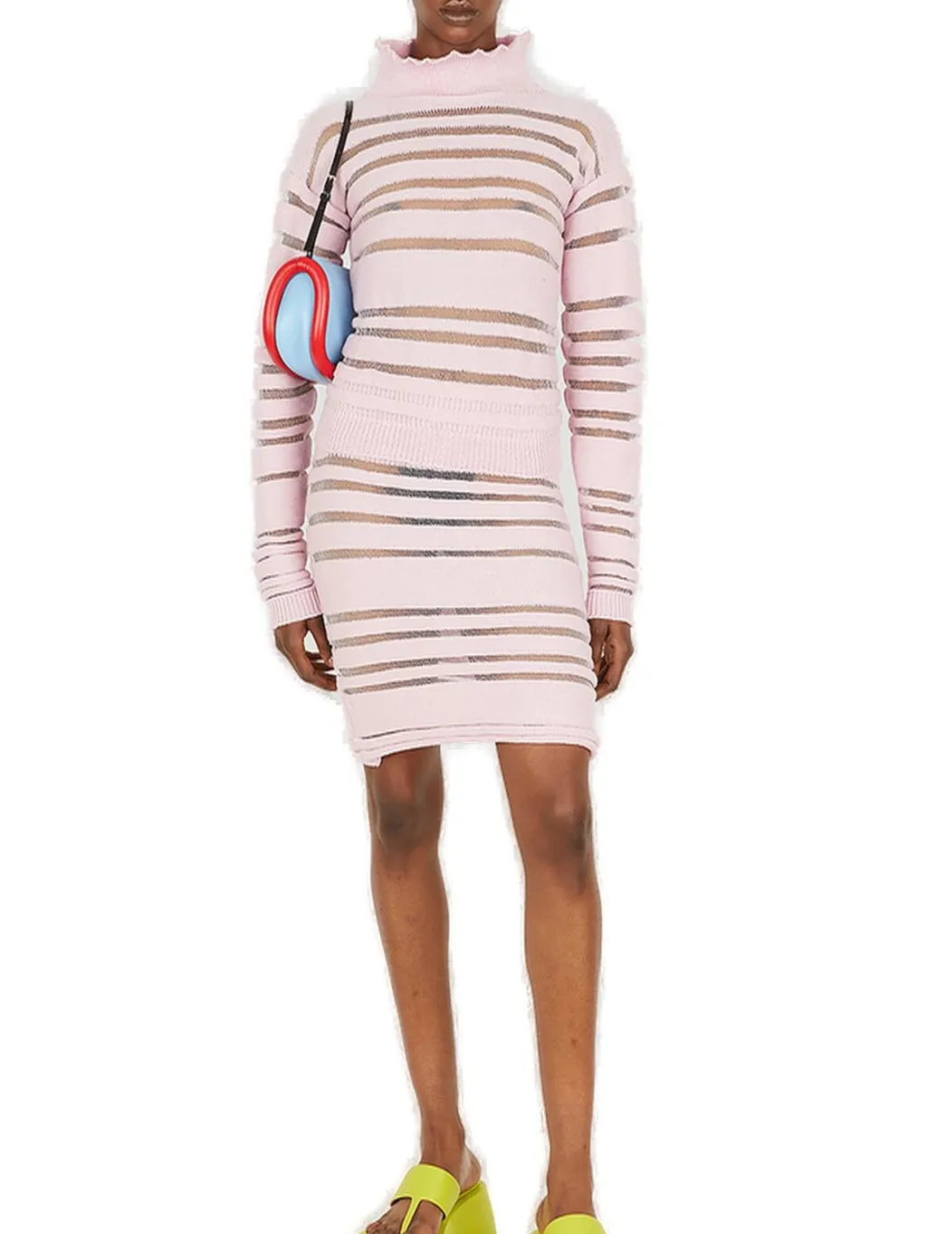 Striped Knit Mini Skirt