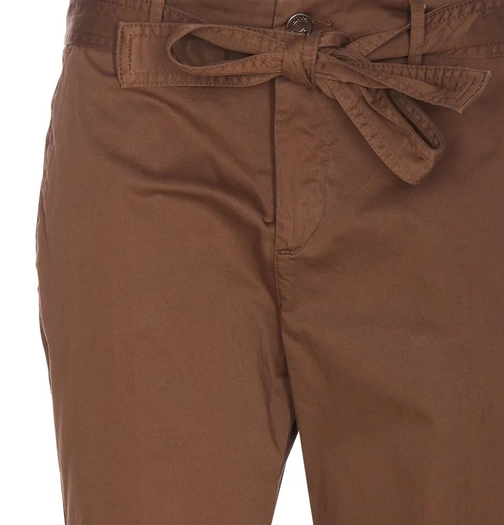 High-Waisted Flared Trousers