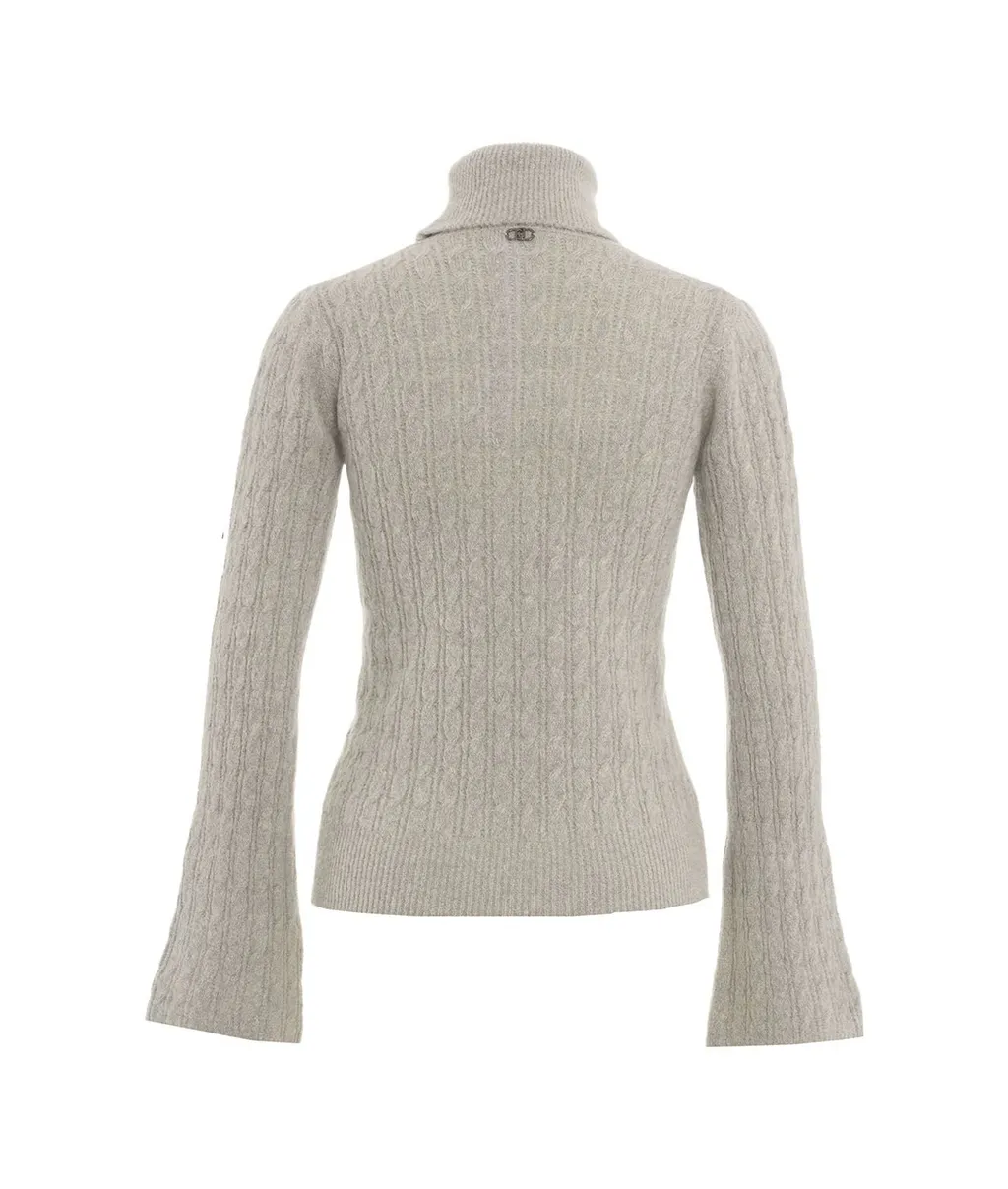 Turtleneck Cable Knit Sweater