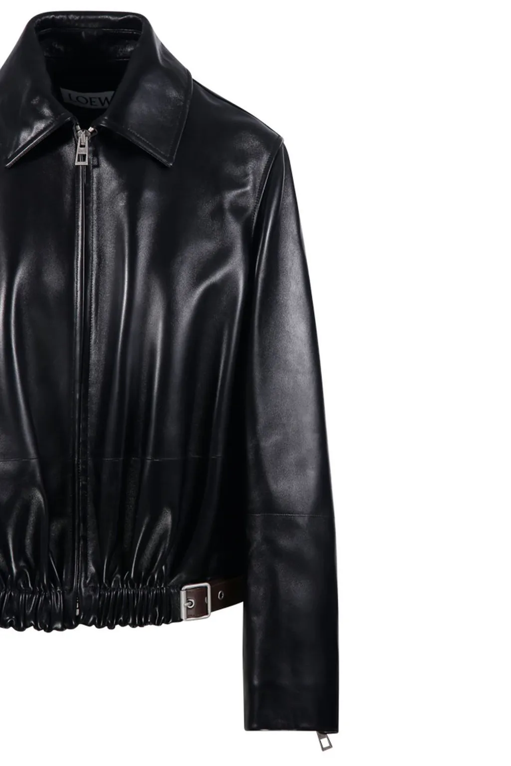 Leather Bomber Jacket