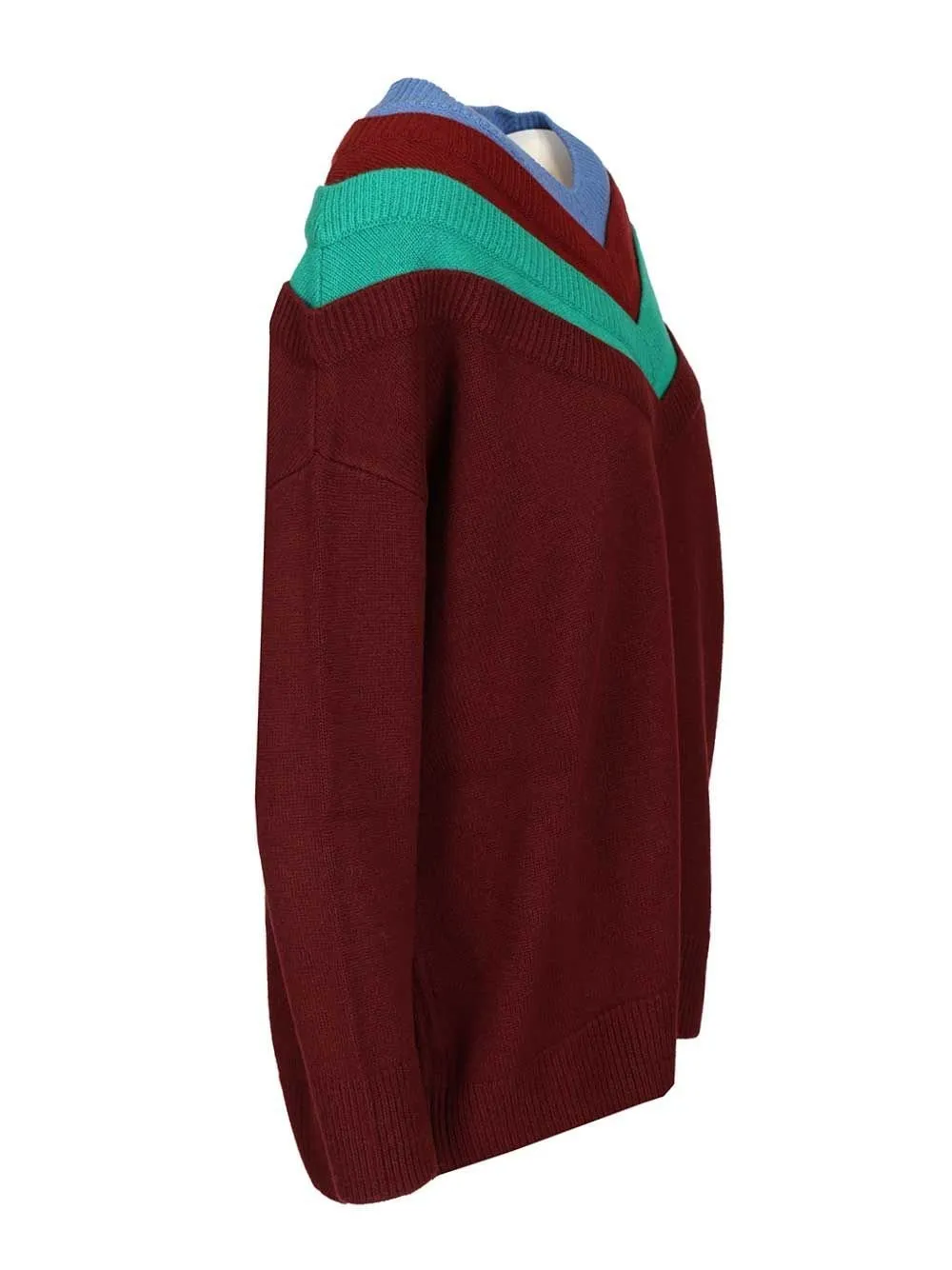 V-Neck Striped Sweater