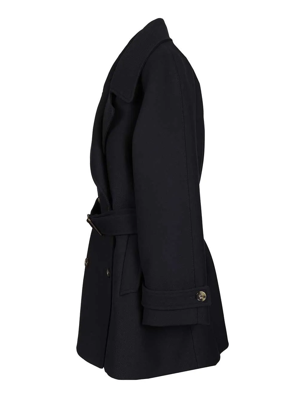 Double-Breasted Wool Coat